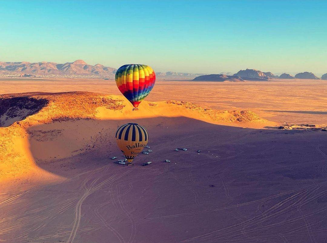Balloons over rum