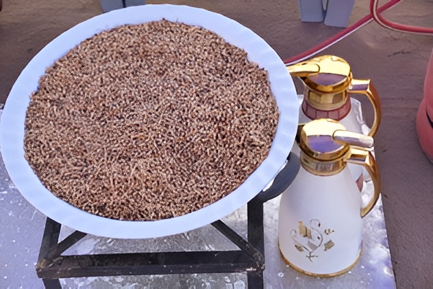 Straw plates, Barley coffee roast making and gardening experience